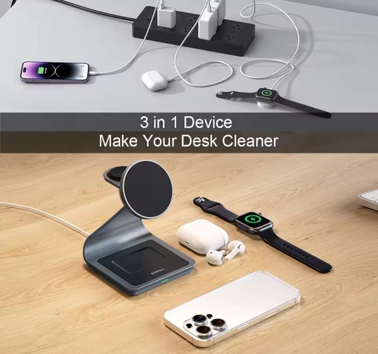 Безпроводная зарядка 3 в 1