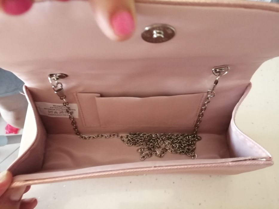 Pochete rosa brilhante