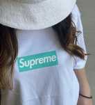 Koszulka Supreme x Tiffany box logo biała Mka