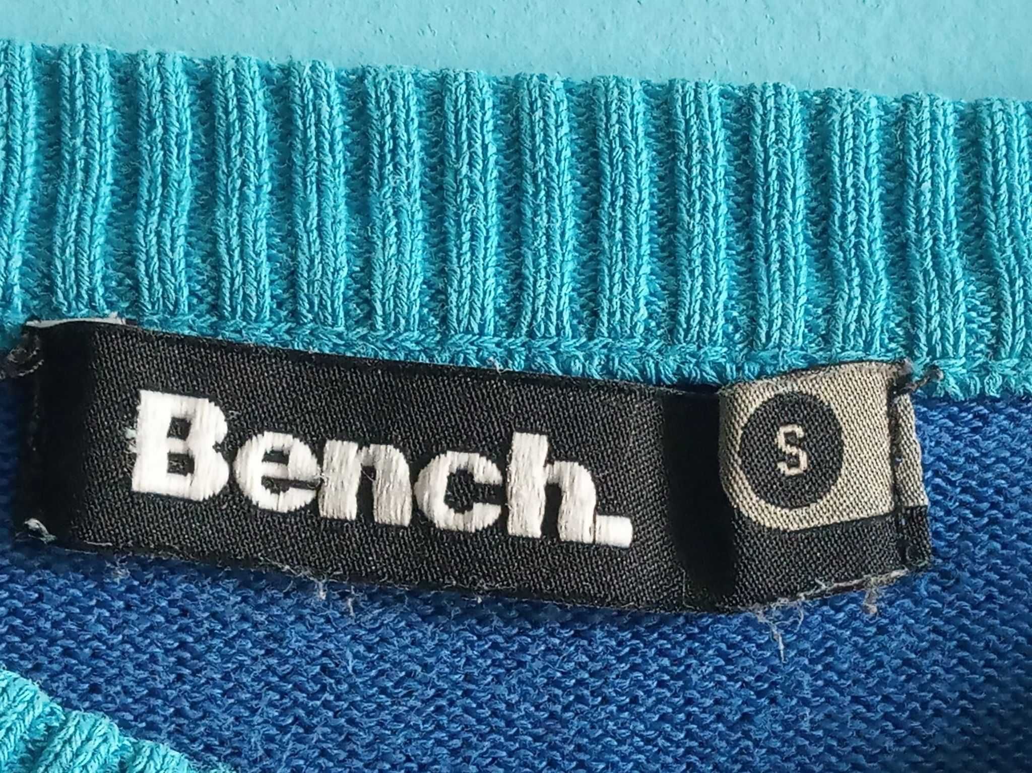 Sweterek w pasy cienki logowany uniseks - S/M - "Bench".