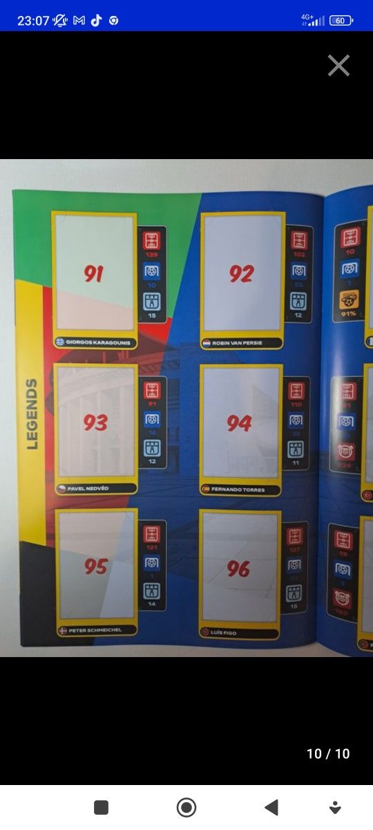 Caderneta completa Topps - Match Attax Lidl UEFA Euro 2024