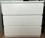 Komoda Malm Ikea 3 szuflady biała
