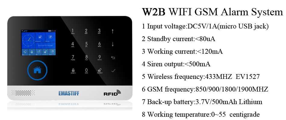 Sistema de Alarme sem Mensalidades - Wireless, GSM, RFID e LCD Touch