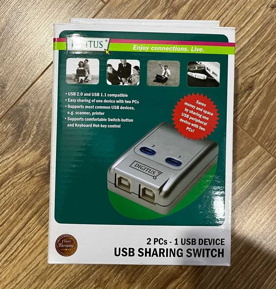 Rozdzielacz/przełącznik USB Digitus DA-70135-1