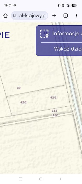 Na sprzedaż działka w Kawczynie