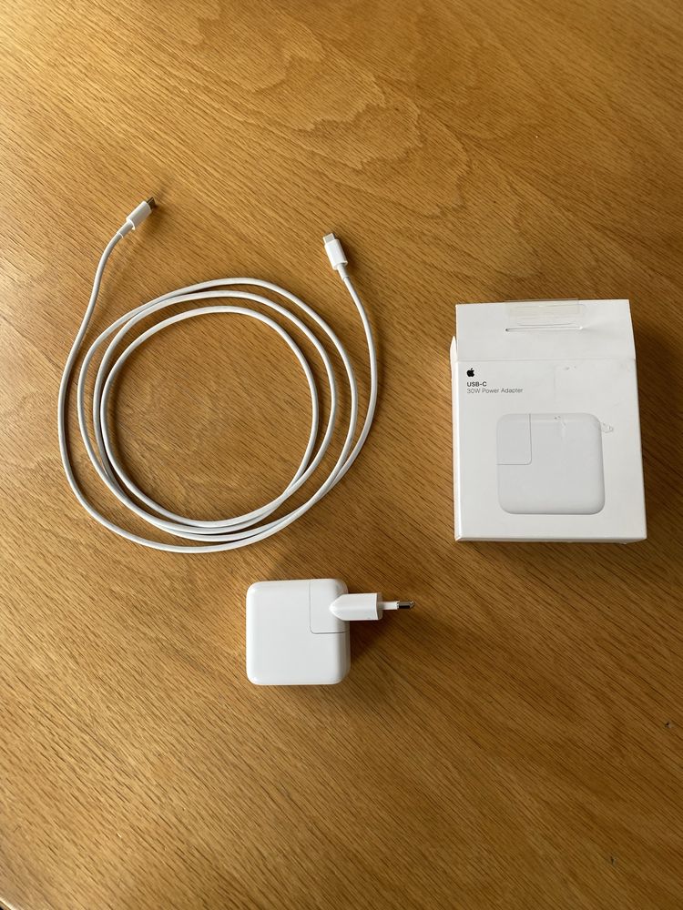 Apple adaptor 30w usb-c com cabo