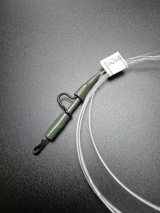 1 x fluorocarbon z bezpiecznym klipsem 50lb 1m Fiszka