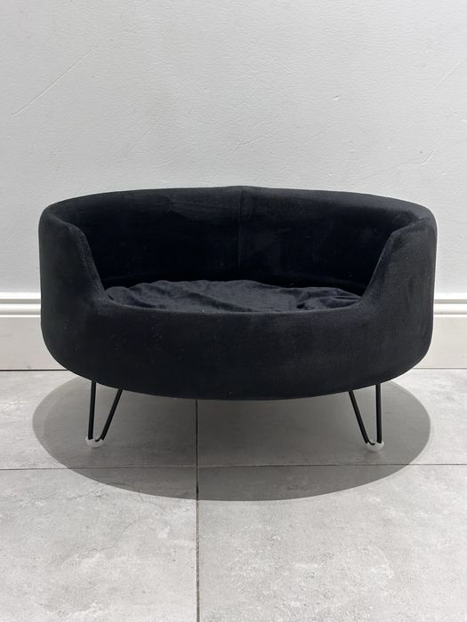 Okrągłe legowisko, kanapa dla psa/kota na nóżkach, welurowe, posłanie