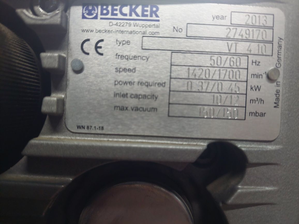 Pompa próżniowa Becker VT-4.10