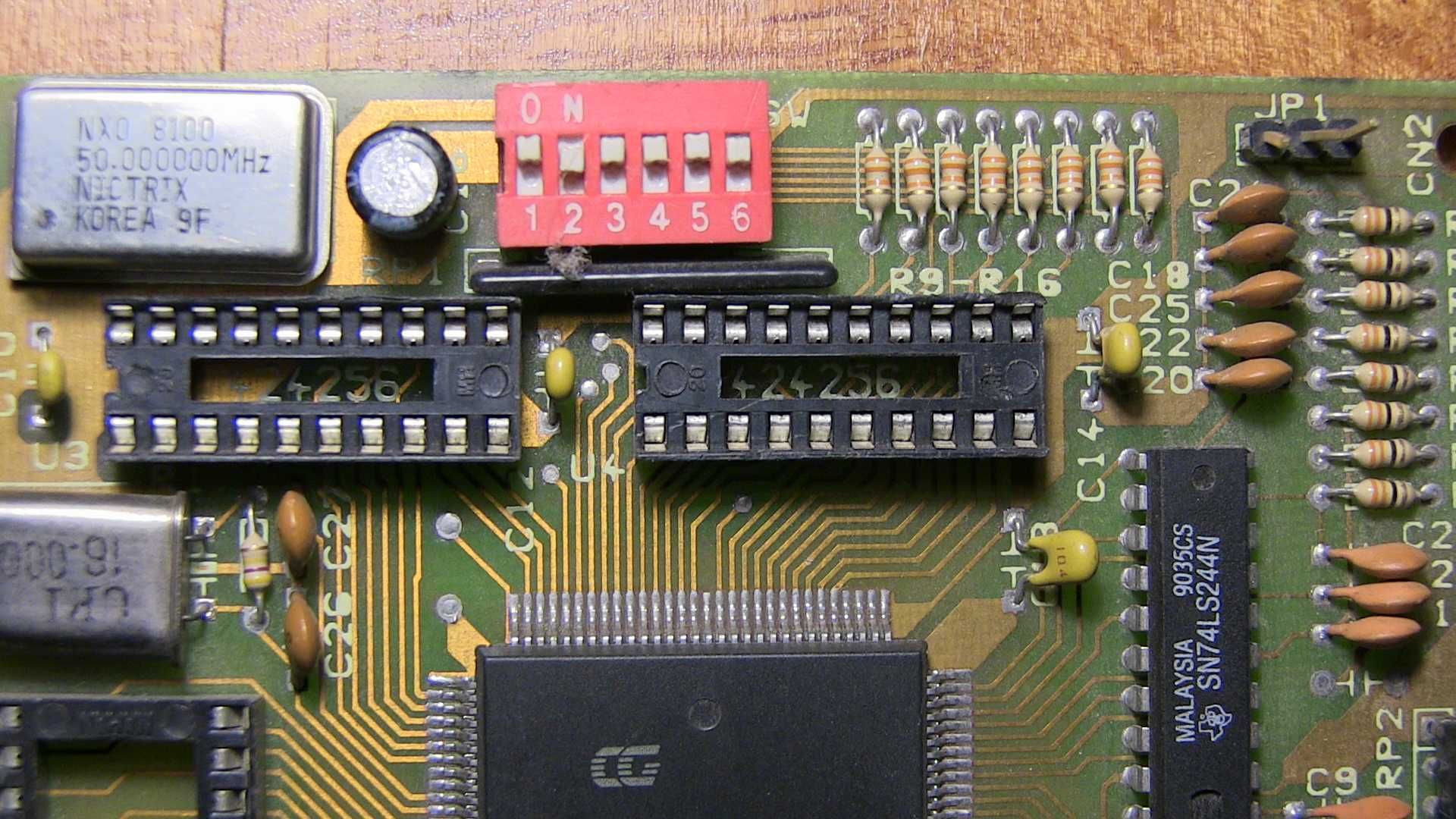 Видеокарта старая ECA Unigue UN-010 8bit 256KB ISA