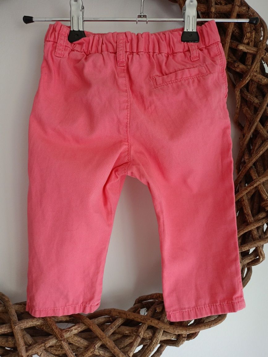 H&M dziewczęce spodnie chinos rozm.74