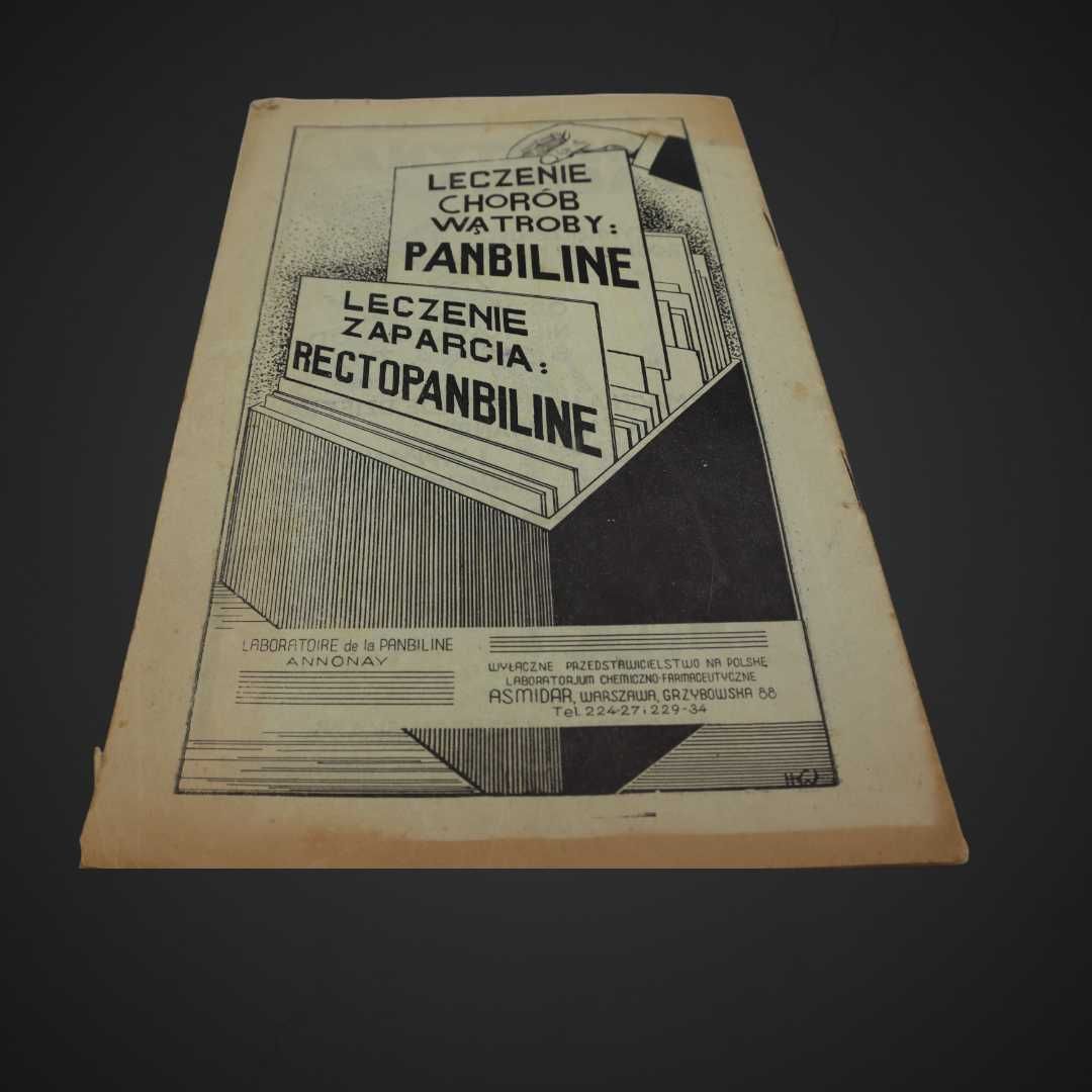 Przegląd terapeutyczny Alfreda Galewskiego  1935 r KB4/030264