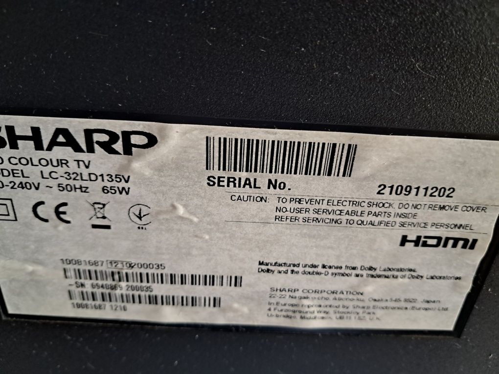 Televisor SHARP, LC-32LD135V