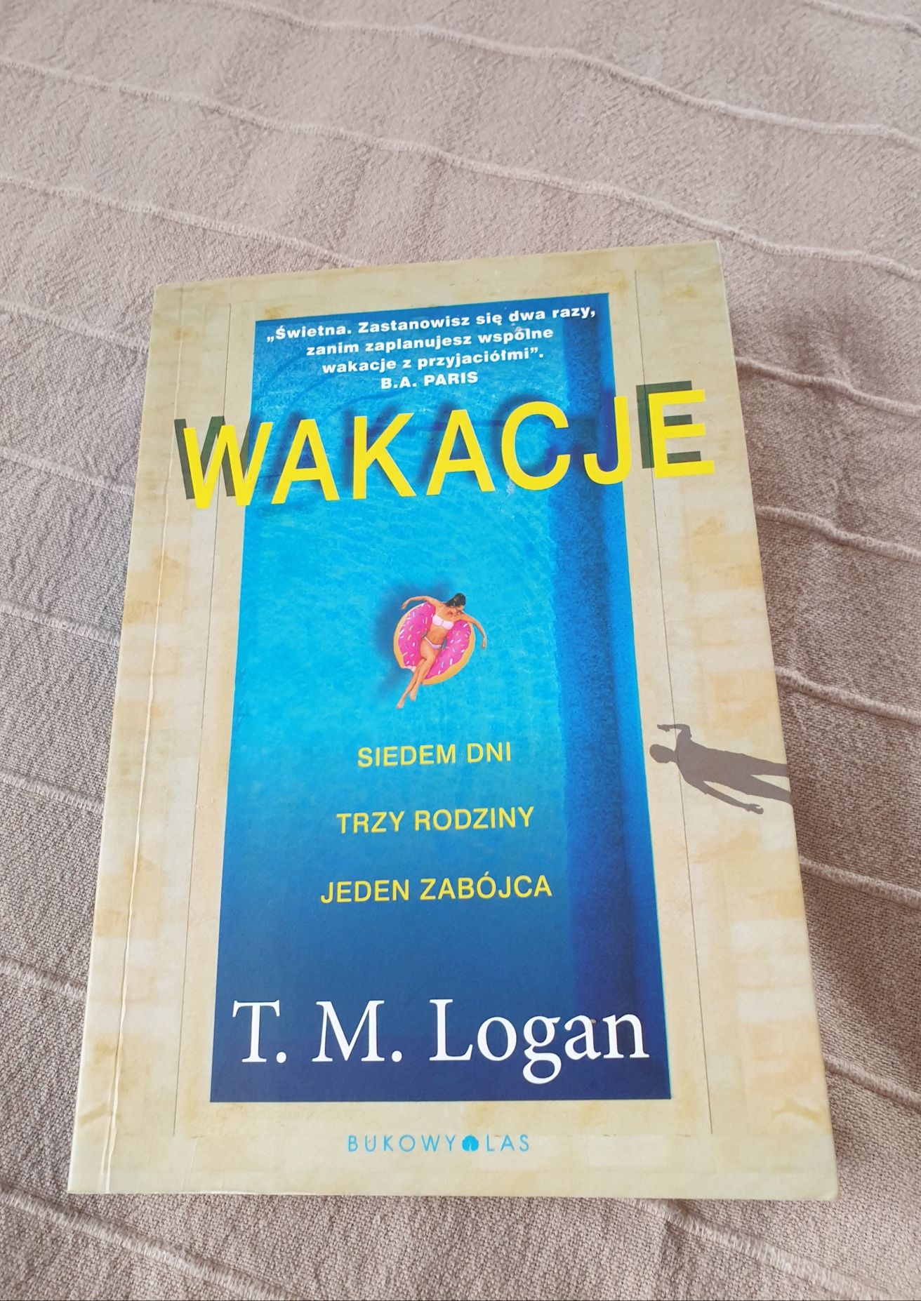 Książka thriller,,Wakacje" T.M.Logan