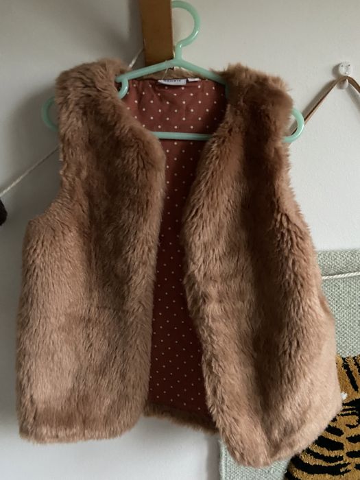 Kamizelka futerko dla dziewczynki 110