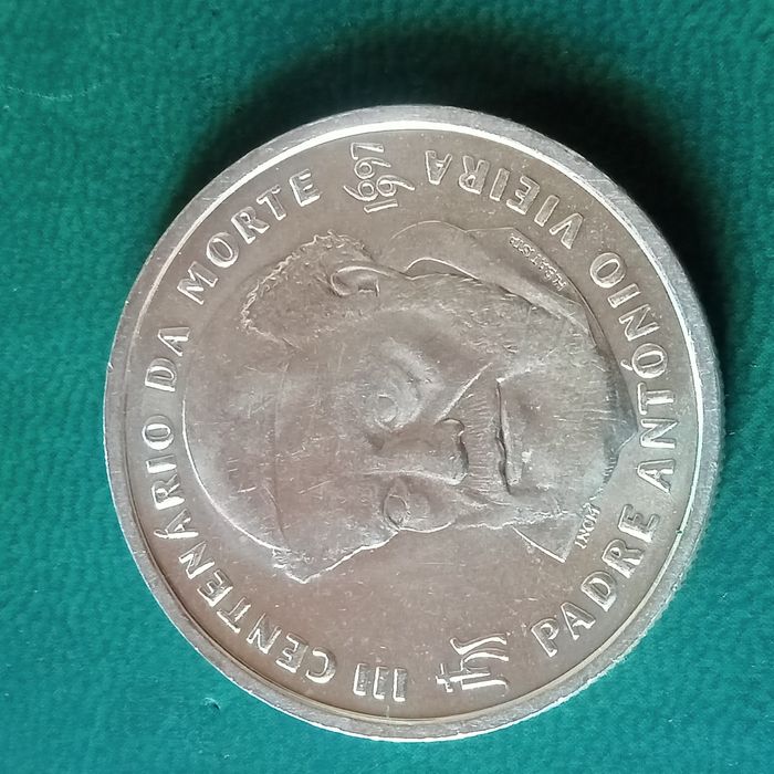 Moeda 500 escudos Prata Padre Antonio Vieira