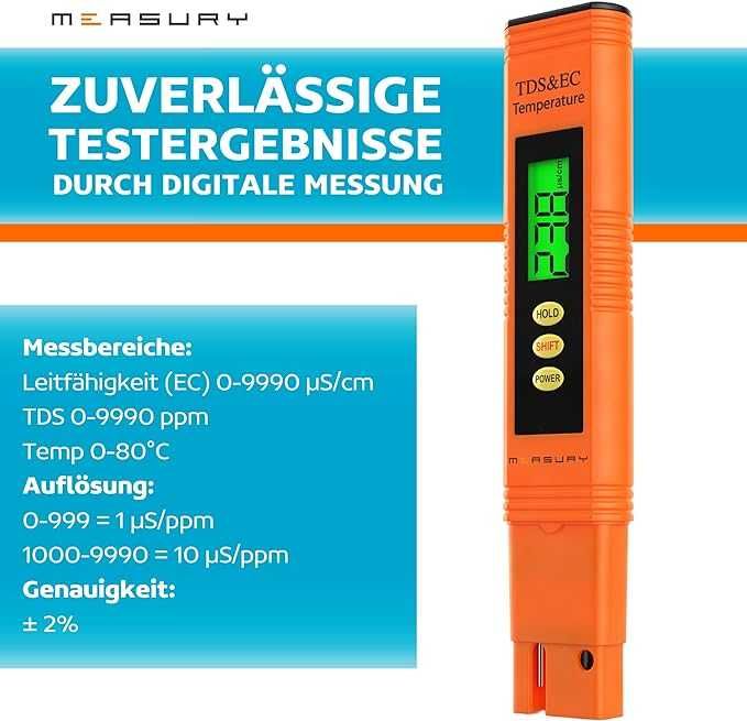 Measury TDS miernik wody pitnej, miernik EC, PPM miernik  przewodności