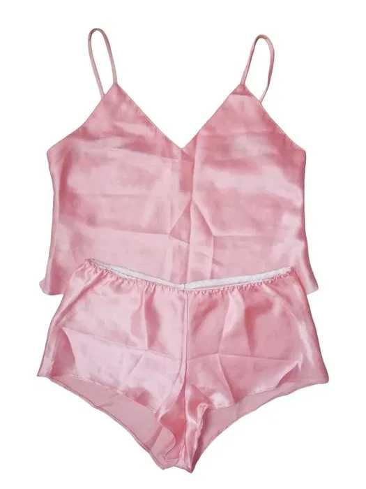 Piżama satynowa straps komplet