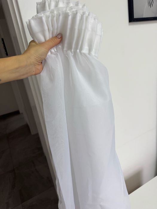 Сніжно-біла тюль 2.55 м