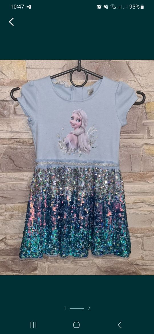 H&M Frozen 2 Эльза святкова сукня 4-5г