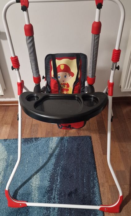Zestaw set 3w1 Huśtawka dla dzieci + krzesełko, tacka