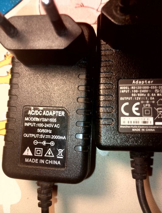 блок живлення 7.5v 9v 12v 15v