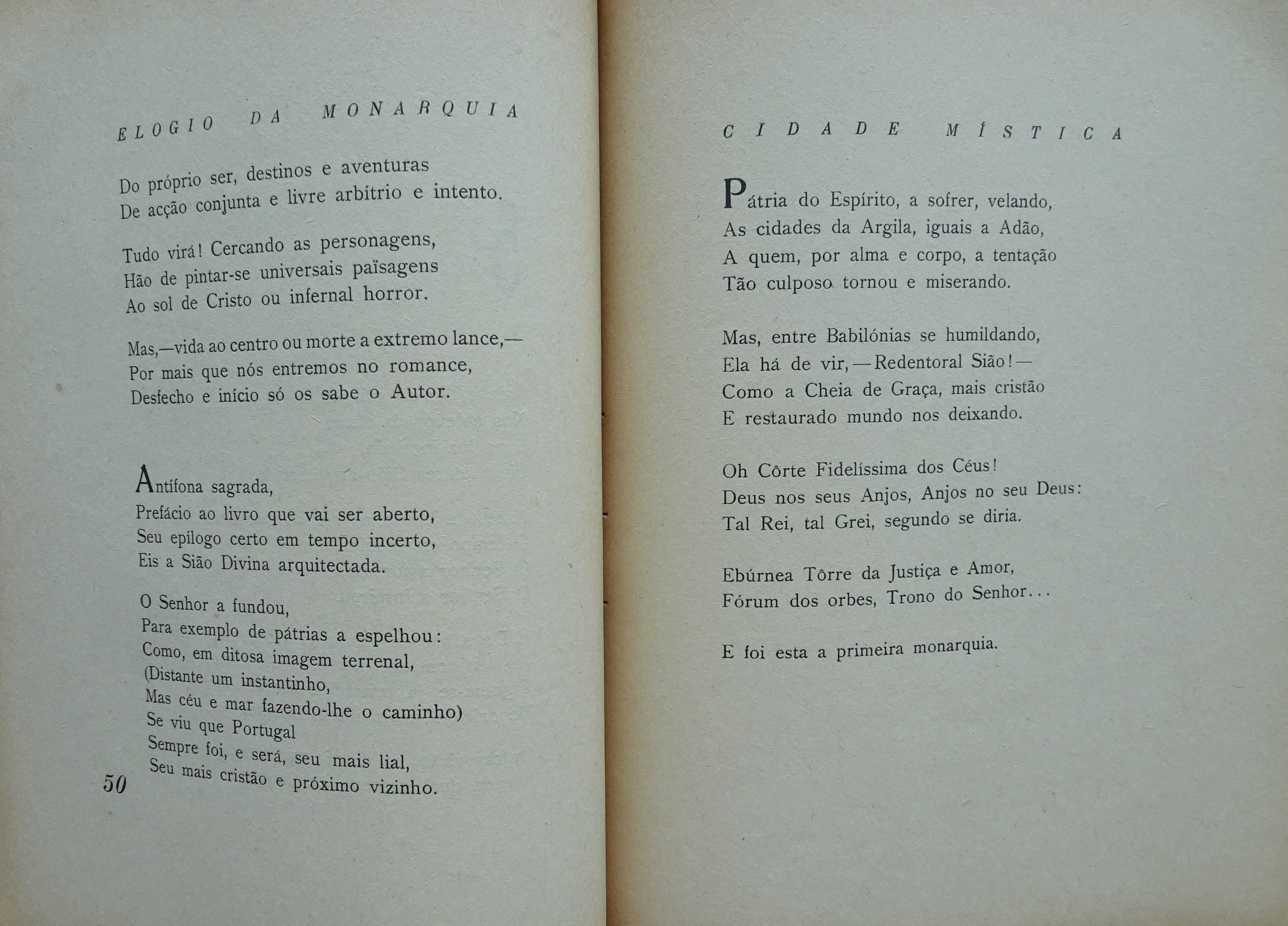 Elogio da Monarquia de António Corrêa D´Oliveira - 1ª Edição 1944