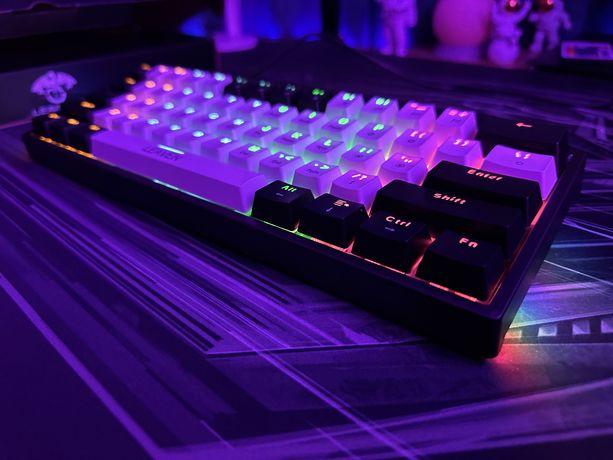 LEAVEN K620 Проводная Механическая клавиатура, RGB,игровая