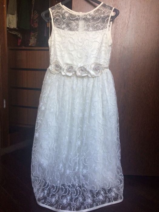 Vestido comunhão, estilo campestre