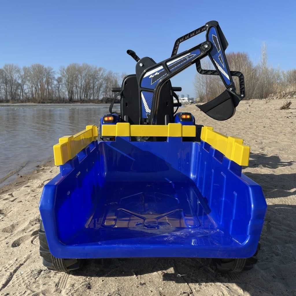 TRAKTOR Koparka NEW HOLLAND 24V 600W Ciągnik Auto Akumulator RC DZIECI