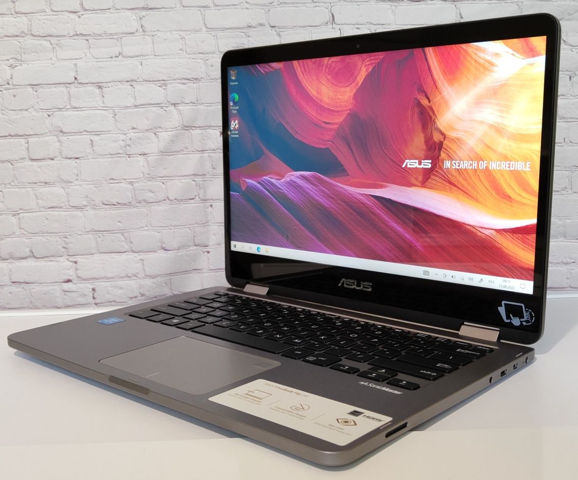 Asus VivoBook Flip 14" IPS FHD Touch, Intel N4020, 4GB DDR4, 64 SSD
