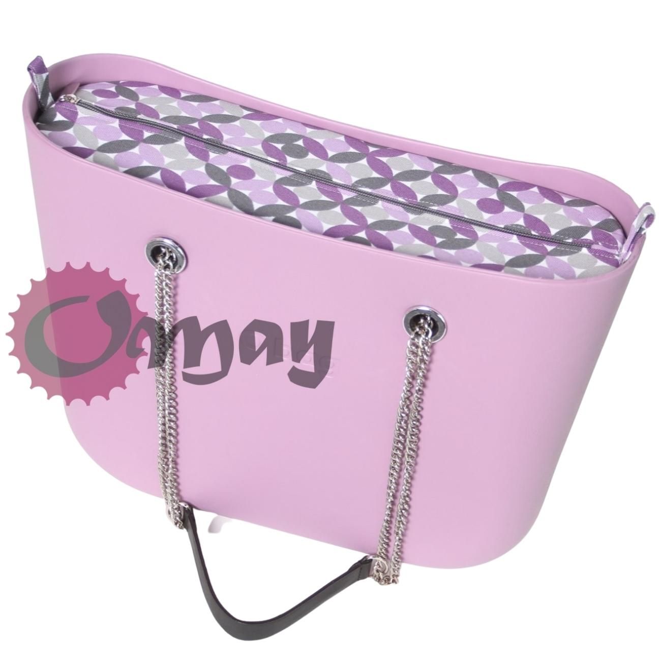 organizer do OBAG STANDARD kalejdoskop szary fiolet 2 kieszenie OMAY