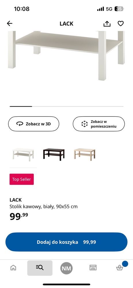 NOWY w kartonie Stolik kawowy ikea lack biały
