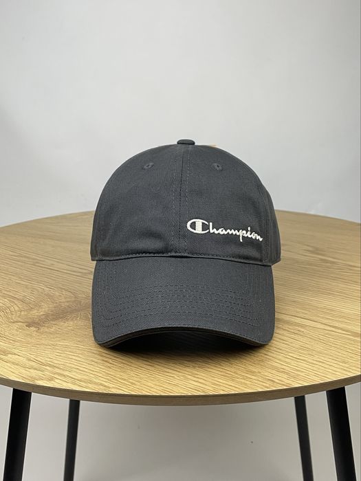 Кепка Champion оригінал темно-сіра бейсболка чоловіча жіноча унісекс