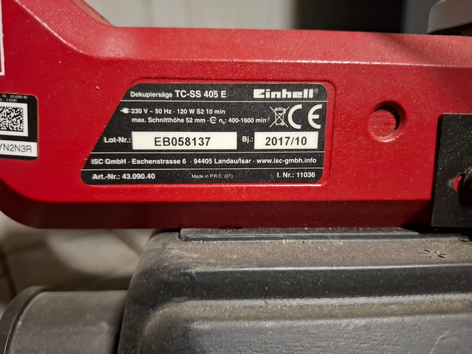 Wyrzynarka einhell tc-ss 405e