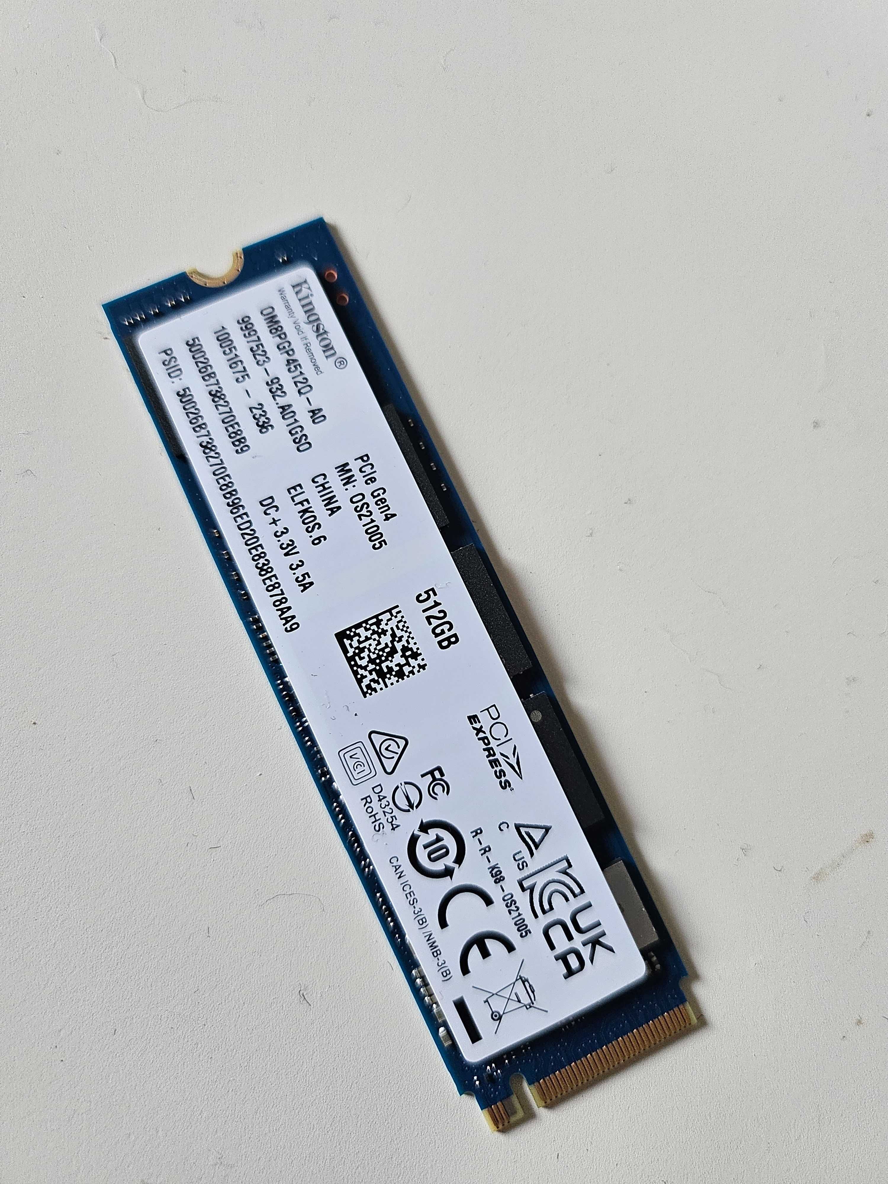 SSD 512 Kingstom M.2 Novo