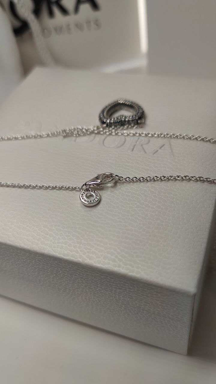 Підвіска Pandora серце S925 .Ланцюжок,кольє, кулон, цепочка пандора