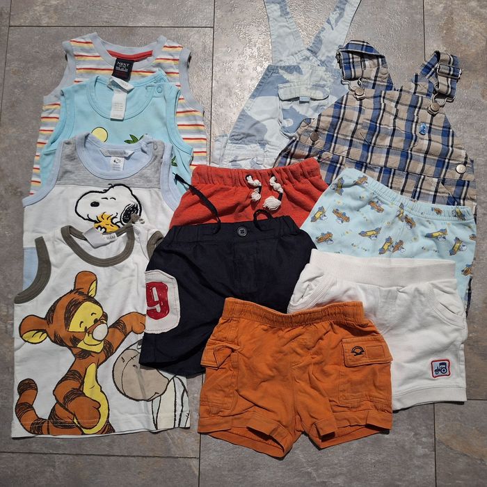 Krótkie spodenki zestaw r. 62-68