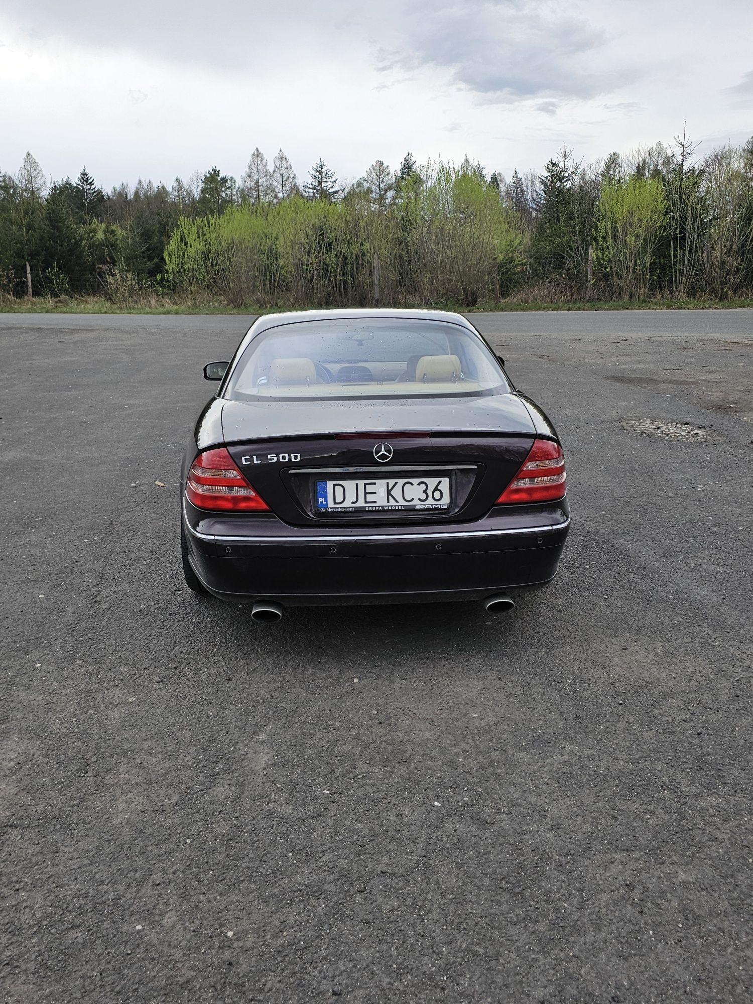 Mercedes CL500 auto na gwintowanym zawieszeniu, BEZ GAZU