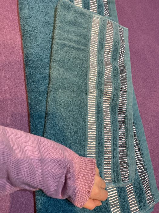 Dwa ręczniki Home&You (70x130 + 50x80) turkusowe