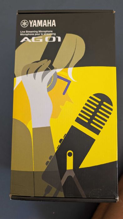 Yamaha AG 01 Preto Microfone USB para streaming