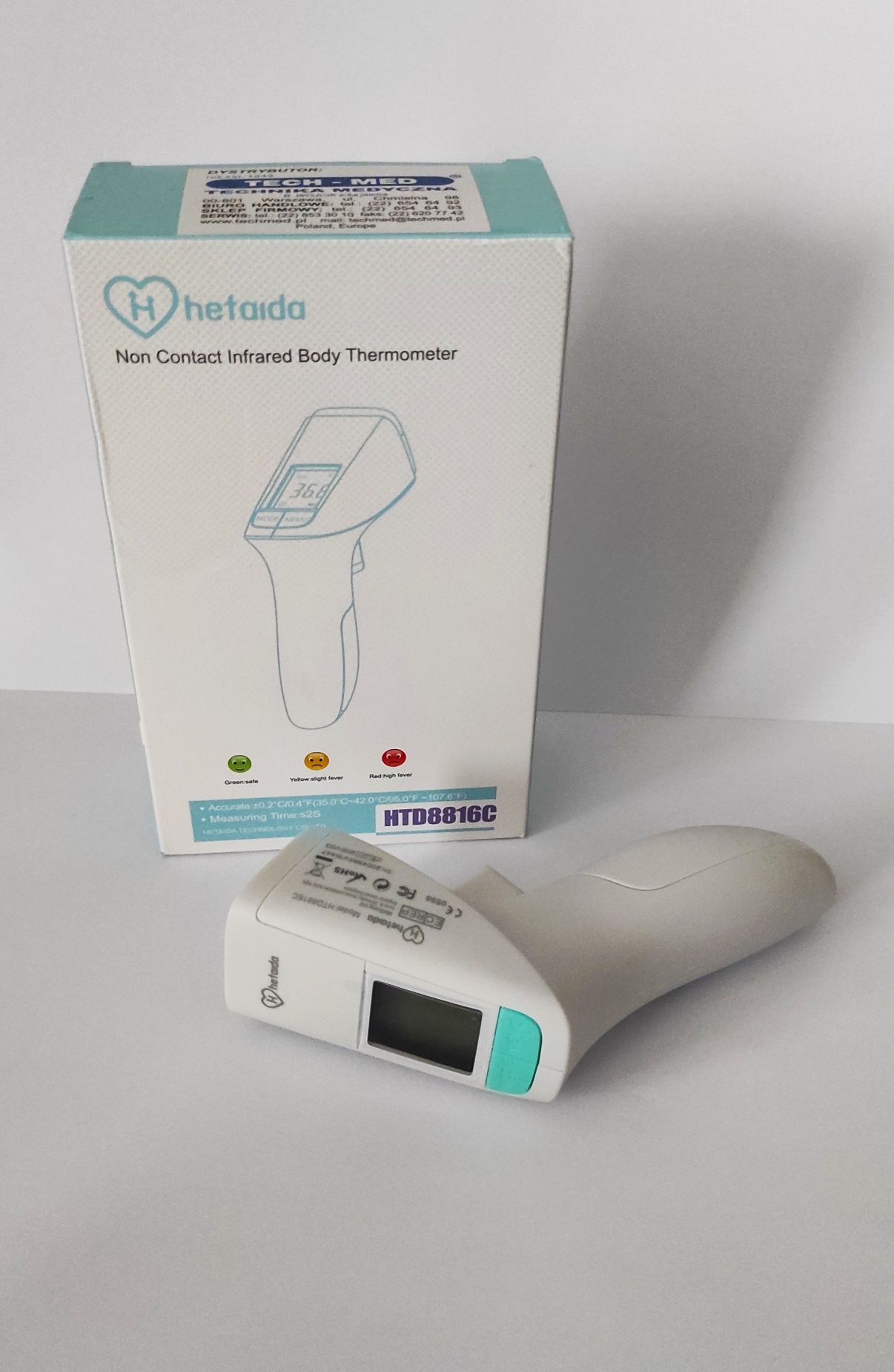 Termometr bezdotykowy HeTaiDa HTD8816C
