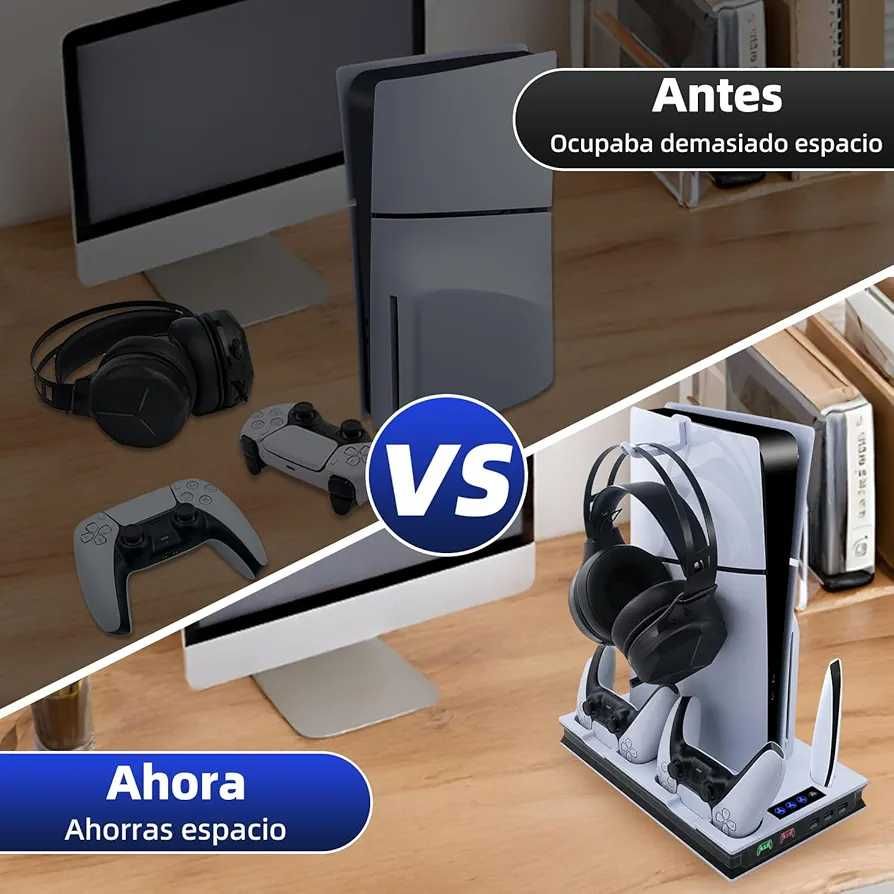 Suporte vertical ventiladores de refrigeração PS5/PS5 Slim