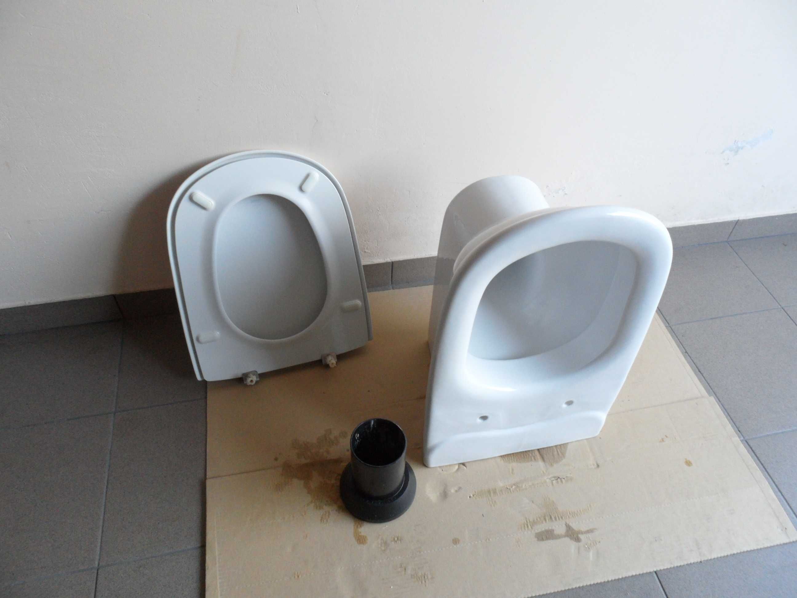 muszla miska ROCA WC wisząca do stelażu + deska + rura
