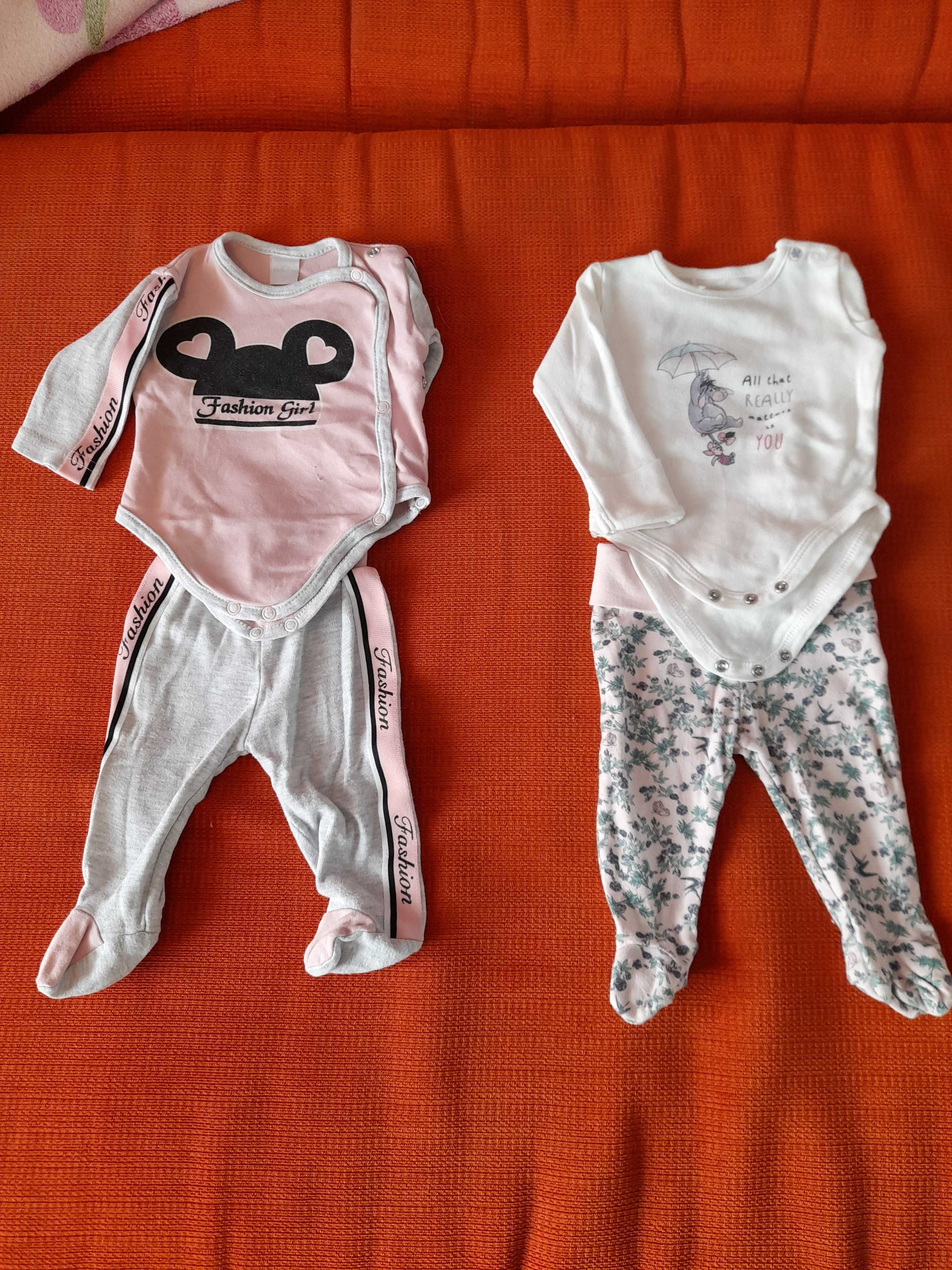 Ubranka niemowlęce dla dziewczynki rozmiary 56-68
