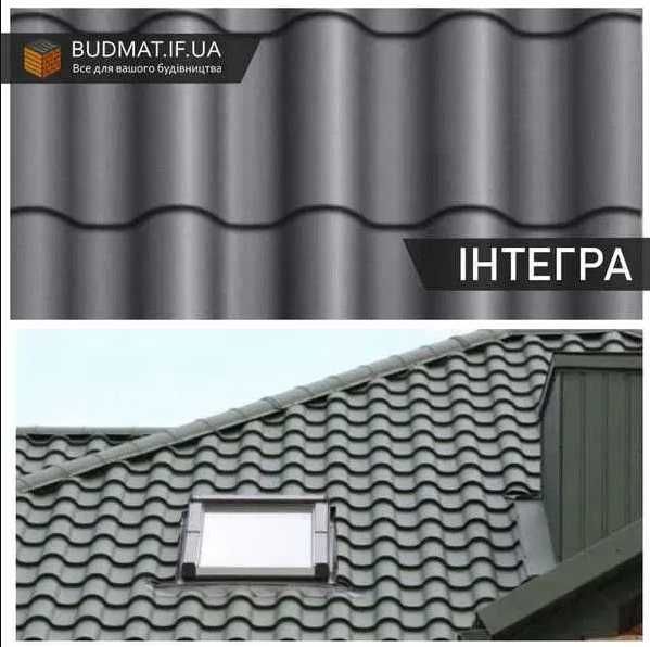 Металочерепиця ZN100/140, фальцева покрівля, профільований лист.