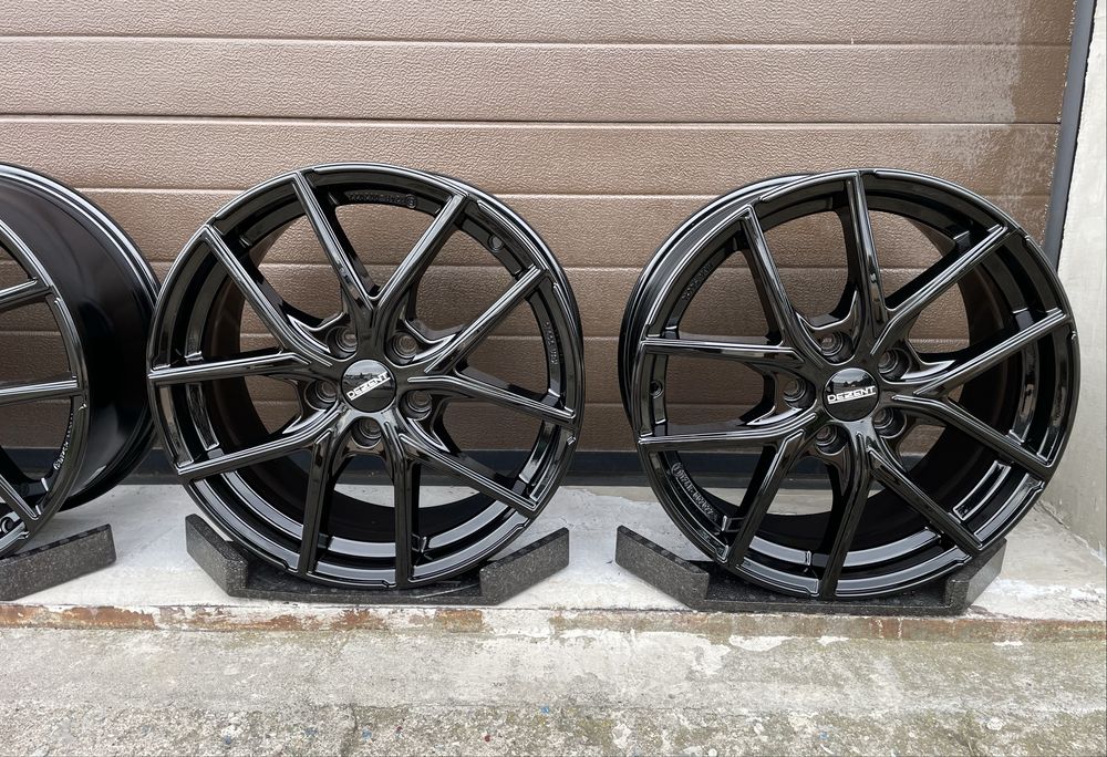 4x felgi aluminiowe Czarne 5x108 r17 et50 7,5J Alufelgi Oryginał 17”