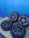 KOŁA ZIMOWE TOYOTA CAMRY 5x114 R18 8J ET50 OPONY 235/45 R18 98V YOKOHAMA BLUEARTH V906 CZUJNIKI TPMS