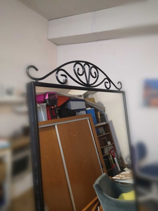 Espelho preto, estilo vintage