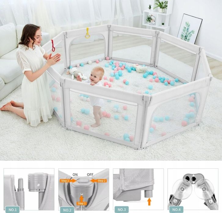 Kojec dziecięcy 150x180